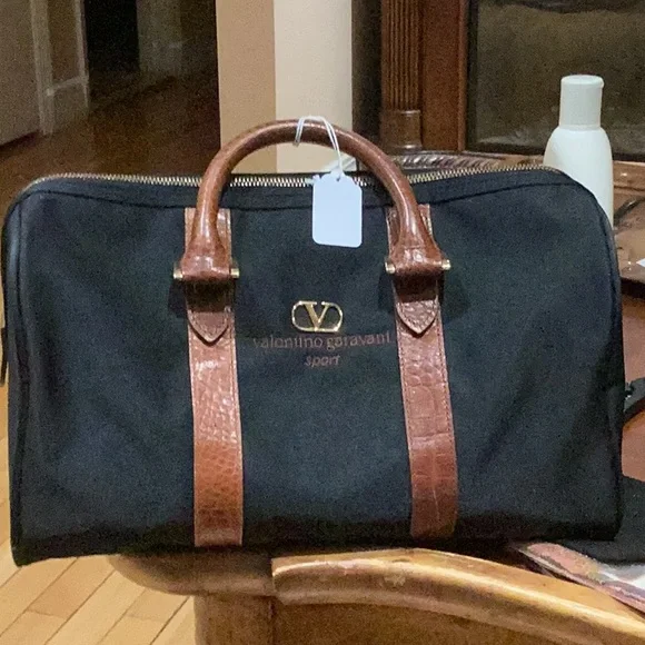 Black and Brown Bag by Valentino Goravani